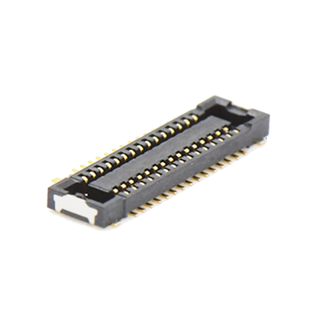 B0402板对板连接器Pitch 0.40mm H0.80mm母座 30Pin黑色 镀金1.5u"